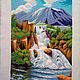 водопад. картина вышитая крестиком, Картины, Брянск,  Фото №1