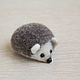 hedgehog miniature made of wool. Felted Toy. touch-me. My Livemaster. Фото №4