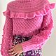Свитер из мохера в ярко-розовом оттенке. Свитеры. MariaChernova_knitwear. Интернет-магазин Ярмарка Мастеров.  Фото №2
