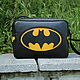 Кожаная сумка Бэтмен, Мужская сумка, Ялта,  Фото №1