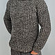 Copy of Copy of Copy of Copy of Copy of Sweater 100% wool. Mens sweaters. Sheep and goat skins. Online shopping on My Livemaster.  Фото №2