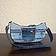 Заказать Сумка Багет, джинсовая, женская, на плечо . Kate's JNS bags. Ярмарка Мастеров. . Классическая сумка Фото №3