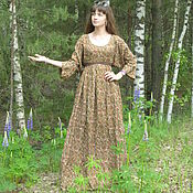 Платье "Анютки" с вышивкой и кружевом