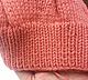 Шапка вязаная из мягкого мериноса, кораллового цвета. Шапки. Полина (pollyknit). Интернет-магазин Ярмарка Мастеров.  Фото №2