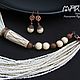 Заказать Колье многорядное и серьги. Маргарита Туркина Украшения (marlijewelry). Ярмарка Мастеров. . Комплекты украшений Фото №3