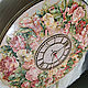 Large Interior clock - ' English roses'. Watch. Handmade studio - Anna Aleskovskaya. My Livemaster. Фото №5