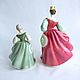Винтаж: Royal Doulton, фарфоровые статуэтки "Fair Lady" и "Fair Maiden". Статуэтки винтажные. Винтажные штучки. Ярмарка Мастеров.  Фото №4