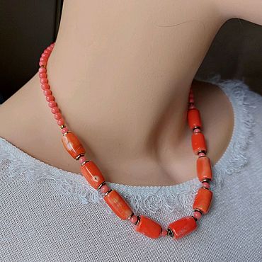 Колье из коралла. . Украшения ручной работы - Ярмарка Мастеров Украшения ручной работы. Ярмарка Мастеров - ручная работа Колье из коралла. Handmade.