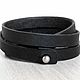 3X Wrap Leather Bracelet 11 mm, Custom Leather Bangle. Cord bracelet. Made In Rainbow. Online shopping on My Livemaster.  Фото №2