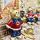 Заказать  Мишка с сердечком. Ксения Акелина (clubakm). Ярмарка Мастеров. . Елочные игрушки Фото №3