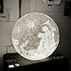Светильники: Луна (80 см в диаметре) детальная прорисовка. Потолочные и подвесные светильники. Lampa la Luna byJulia. Ярмарка Мастеров.  Фото №5