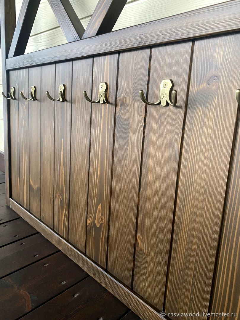 Вешалка из массива в интернет-магазине Ярмарка Мастеров по цене 25000 ...