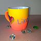  Ceramic mug ' Likee', Mugs and cups, Krasnodar,  Фото №1