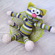 Master-class of crochet Toy rainbow Kitty. Knitting patterns. GALAtoys. My Livemaster. Фото №5