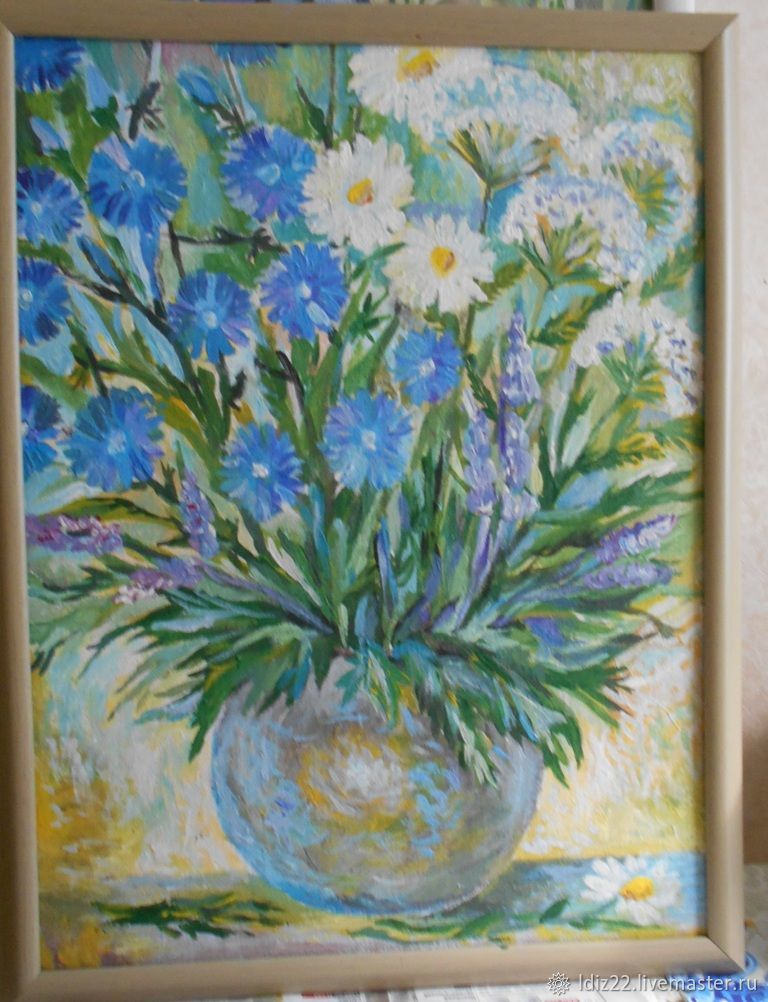 Картины: живопись акрилом"Цветы лета" в интернет-магазине на Ярмарке ...