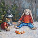 New Year's pictures of different years. Oil on canvas. Pictures. Tatiana Chepkasova. My Livemaster. Фото №4