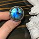 Blue Labradorite ring, Rings, Pushkino,  Фото №1