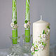 Свадебные свечи "Зеленое яблоко", Свадебные свечи, Москва,  Фото №1