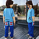 Costume Steve Minecraft sweatshirt and pants, Children's cosplay costume, Tracksuit, Novosibirsk,  Фото №1
