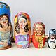 Family portraits matryoshka dolls, custom painting Russian dolls. Dolls1. DonArtStudio. Online shopping on My Livemaster.  Фото №2