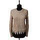 Order Jumper designer knitted silvery grey. Beau monde (vipbomond). Livemaster. . Jumpers Фото №3
