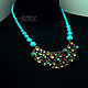 Turquoise Necklace (393) designer jewelry. Necklace. Svetlana Parenkova (parenkova). My Livemaster. Фото №4