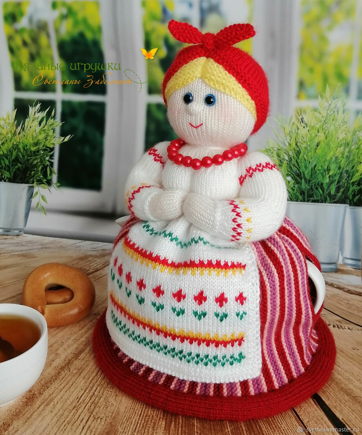 Пелагея сувенирная кукла-грелка на чайник по выгодной цене из Семикаракорской керамики