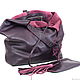 Order Bag with Applique Purple String Bag Popper Bag. BagsByKaterinaKlestova (kklestova). Livemaster. . Sacks Фото №3
