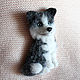 Husky brooch made of wool, Brooches, Moscow,  Фото №1