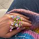 Заказать Кольцо-клумба из бисера. Ksu Beads. Ярмарка Мастеров. . Кольца Фото №3