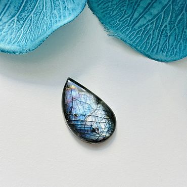 Материалы для творчества ручной работы. Ярмарка Мастеров - ручная работа Кабошон Лабрадора "Sunny Purple" 36X22X7 мм. Handmade.