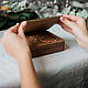 Wooden box with magnetic lid with engraving. Packing box. Yuliya Vrublevskaya (vrublevsky-j). Интернет-магазин Ярмарка Мастеров.  Фото №2
