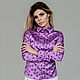 БЛУЗКА PURPLE PAWS. Блузки. PUFFNUTTY. Ярмарка Мастеров.  Фото №4