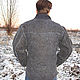 Men's outerwear: Jacket for men 'leather Jackets' - felt. Mens outerwear. studiya. My Livemaster. Фото №5