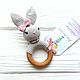 Rattle-teether ' Bunny', Teethers and rattles, Bryansk,  Фото №1