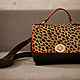'Amy' cross-body bag with leopard pattern. Crossbody bag. Anastasia Kaufman. My Livemaster. Фото №6