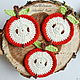 Applications fruits vegetables knitted. Embroidery accessories. Natalie crochet flowers. Online shopping on My Livemaster.  Фото №2