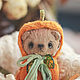 Заказать Тыковка. Тедди Мишка 8 см/ Teddy Bear. Cozy Josie. Ярмарка Мастеров. . Мишки Тедди Фото №3