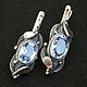 Swarovski Crystal Earrings 925 Silver HC0030-3. Earrings. Sunny Silver. My Livemaster. Фото №5
