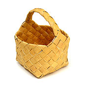 Для дома и интерьера handmade. Livemaster - original item Basket woven from birch bark medium 19h19. storage. Handmade.