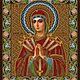 The scheme for embroidery: Mother Of God ' Softening of evil hearts, Patterns for embroidery, Schyolkovo,  Фото №1