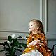 Children's dress with petticoat ' Hearts on mustard'. Childrens Dress. Alexandra Maiskaya. Online shopping on My Livemaster.  Фото №2