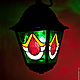Витражный фонарь, Настольные лампы, Королев,  Фото №1