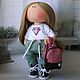 Кукла с одеждой текстильная. Тыквоголовка. Екатерина Кирсанова (ekaterinakirsanova-fairydolls). Ярмарка Мастеров.  Фото №4