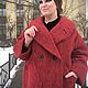 Пальто дизайнерское из рыжего и красного мохера. Пальто. Lera Samaryanova (moda-xxl-ru). Ярмарка Мастеров.  Фото №5