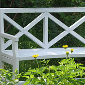 Для дома и интерьера handmade. Livemaster - original item Bench in solid cedar Morning Provence. Handmade.
