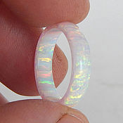 Украшения handmade. Livemaster - original item White opal wedding ring. Handmade.