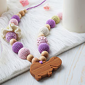 Одежда handmade. Livemaster - original item Slingobusy pendant - Hippo. A gift for a young mother - Lilac. Handmade.
