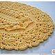 Order Oval handmade carpet knitted from a delicate cord. knitted handmade rugs (kovrik-makrame). Livemaster. . Carpets Фото №3