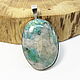 Pendant with turquoise in quartz Ayakashi, Pendant, Gatchina,  Фото №1